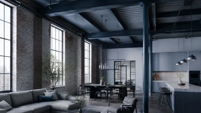 Harbor Loft — Adaptive Reuse architecture project